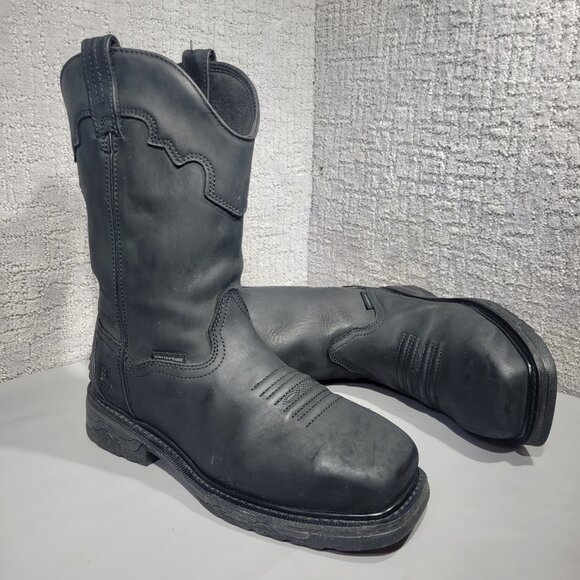 Dan Post Blayde Men's Size 10EW Black Leather Steel Toe Waterproof Boots DP69450 - Picture 8 of 12